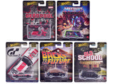 Pop Culture 2025 5 piece Set J Premium Series Diecast Model Cars by Hot Wheels