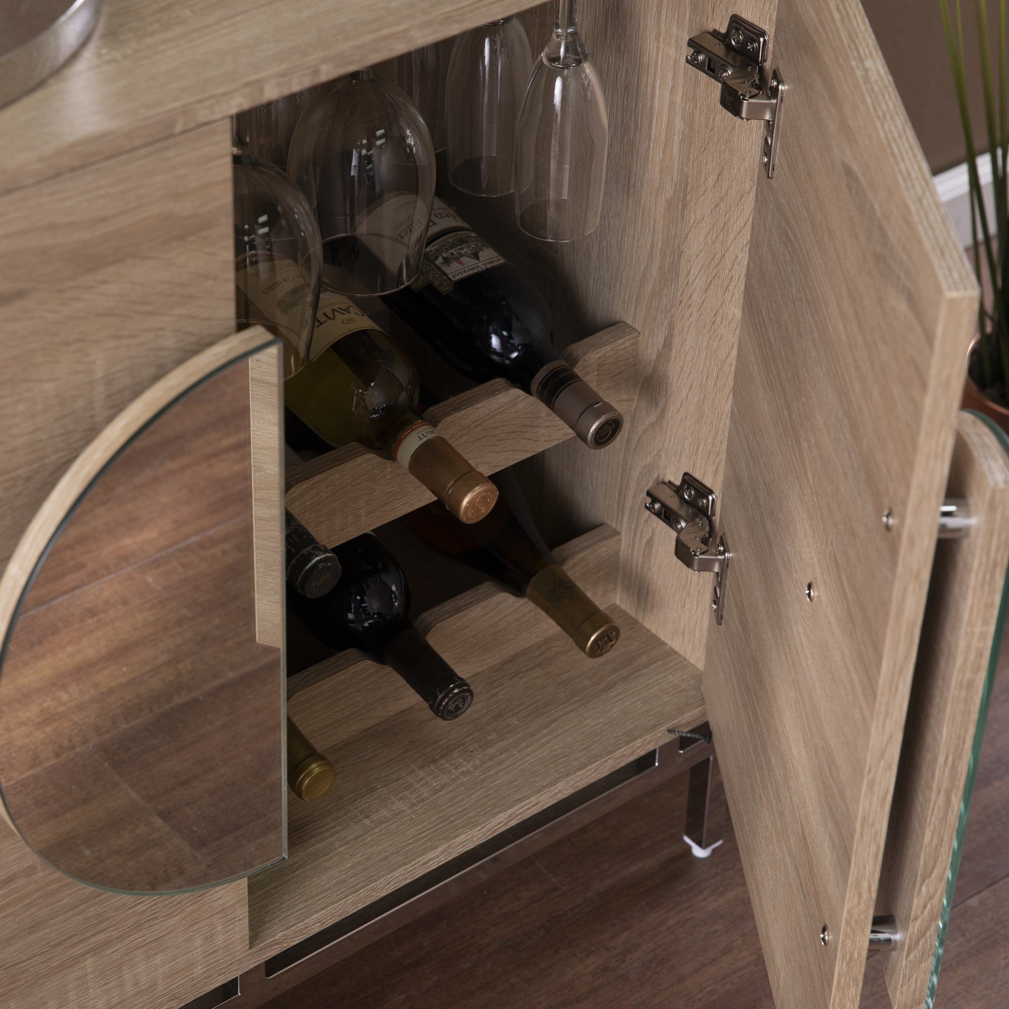 Northdom Bar Cabinet W/ Wine Storage