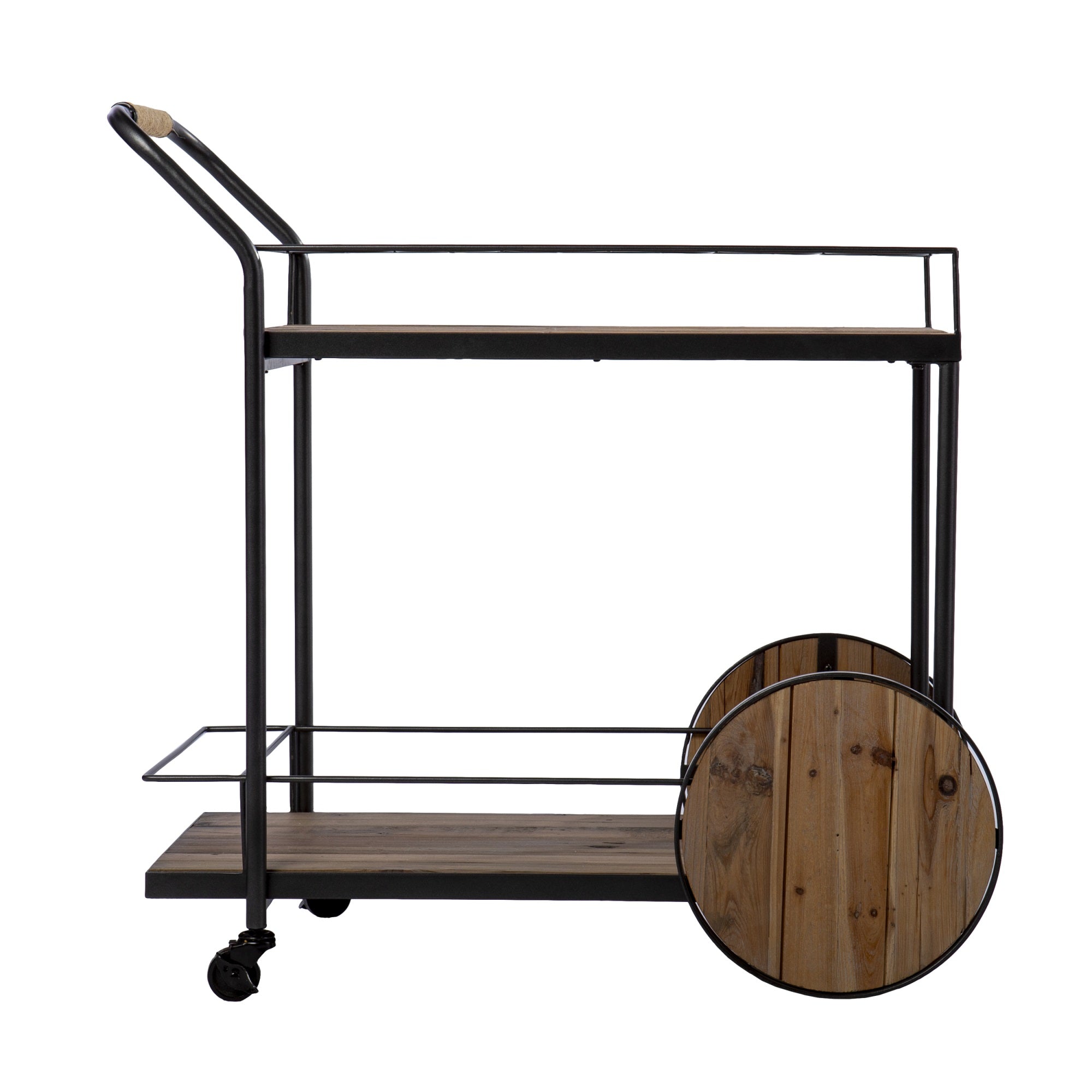 Pemton Reclaimed Wood Bar Cart