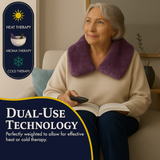 Kozi Décolleté Neck Wrap, Warm & Cold Herbal Neck Wrap for Muscle Pain