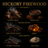 Hickory Firewood 3-Wick Candle