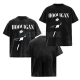 Hooligan Vintage Washed T-Shirt – Retro Distressed Graphic Tee, Lightweight Cotton Underground Streetwear Top