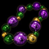 Huge Bling Purple Jade Gold Mardi Gras Beads
