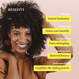 Moisturizing Hair Milk Spritz – Leave-In Conditioner for Natural & Curly Hair