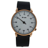 KU150017 3 Planets Rose Gold/Black Stainless Steel Mesh Bracelet Watch by Kulte for Unisex 1 Pc Watch