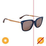 Solize Little Blue Number Blue and Silver to Gold by DelSol for Unisex 1 Pc Sunglasses