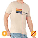 Men Classic Crew Tee Mountain Calling by DelSol for Men 1 Pc TShirt (Large)