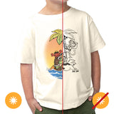 Kids Crew Tee Pirate Trio Beige by DelSol for Kids 1 Pc TShirt (2T)