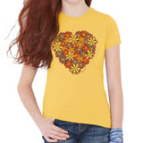 Kids Crew Tee I Heart Flowers by DelSol for Kids 1 Pc TShirt (YM)