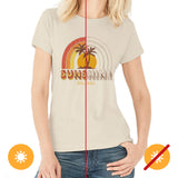 Women Crew Tee Sunshine Beige by DelSol for Women 1 Pc TShirt (XL)