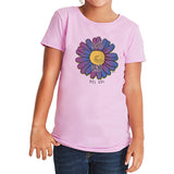 Girls Crew Tee Oopsy Daisy Lilac by DelSol for Women 1 Pc TShirt (YXS)