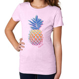 Girls Crew Tee Pineapple Love Lilac by DelSol for Women 1 Pc TShirt (YL)