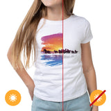 Girls Crew Tee Wild Horse White by DelSol for Women 1 Pc TShirt (YXS)