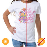 Girls Crew Tee Sweet As Candy White by DelSol for Kids 1 Pc TShirt (3T)