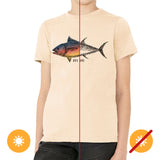 Men Crew Tee Big Fish Beige by DelSol for Men 1 Pc TShirt (YL)