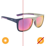 Solize You Got It Light Gray to Purple by DelSol for Unisex 1 Pc Sunglasses