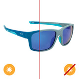Solize Oceans Away Gray to Dark Blue by DelSol for Men 1 Pc Sunglasses