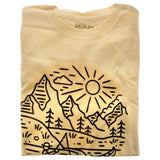 Kids Crew Tee Fish Scene Natural by DelSol for Kids 1 Pc TShirt (YM)