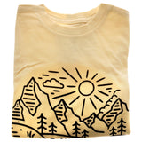 Kids Crew Tee Fish Scene Natural by DelSol for Kids 1 Pc TShirt (YXS)