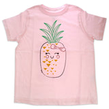 Girls Crew Tee Blushing Pineapples Balerina by DelSol for Kids 1 Pc TShirt (4T)