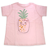 Girls Crew Tee Blushing Pineapples Balerina by DelSol for Kids 1 Pc TShirt (5T6T)