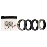 Silicone Wedding Twin Brushed 6Mm Ring Set - Marble By Roq For Women - 4 X 6 Mm Ring -Like New