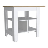 Macondo Kitchen Island -Kitchen -White / Macadamia