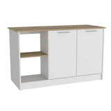 Juniper Kitchen Island -Kitchen -Light Oak / White