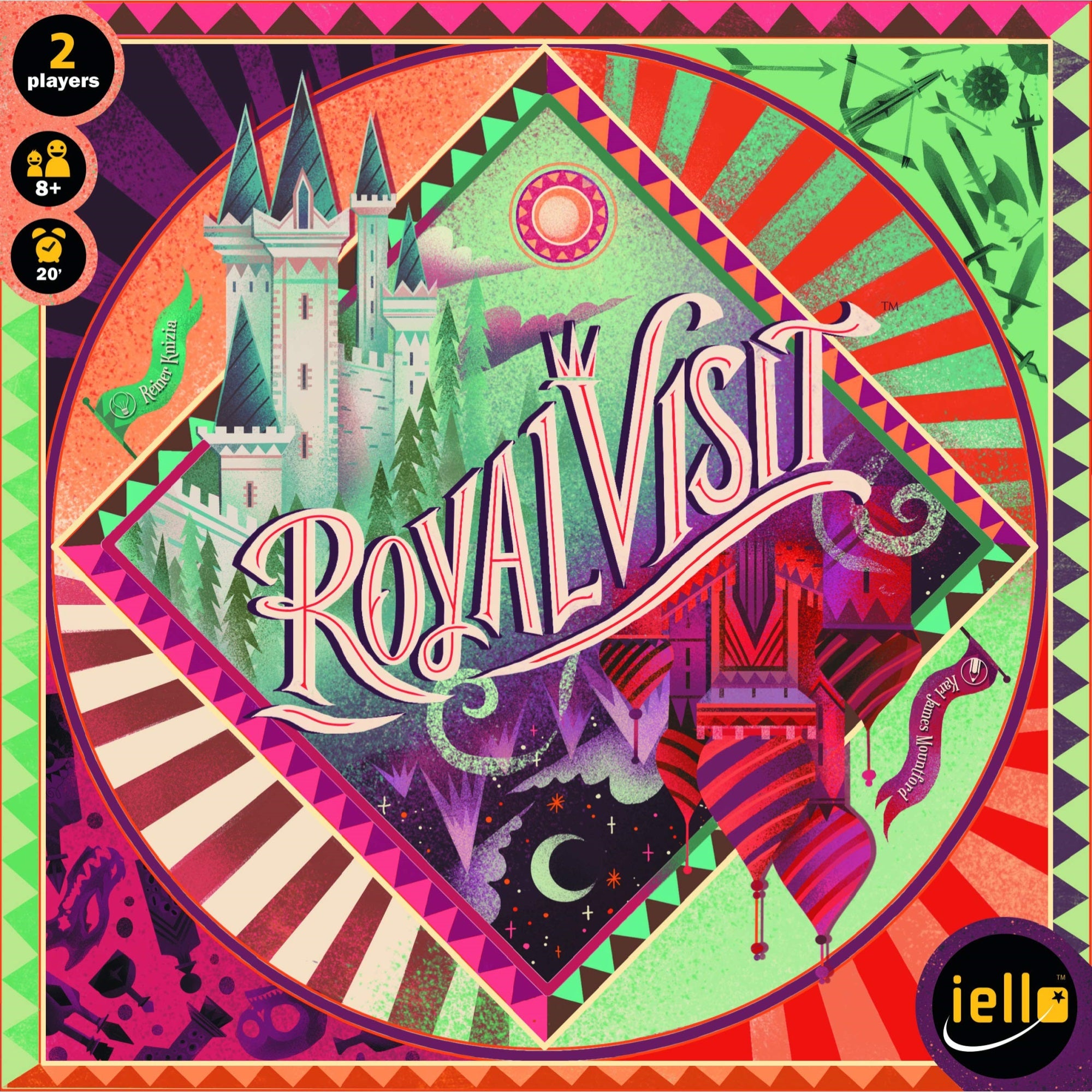 Iello: Royal Visit, Strategy Board Game, Bring The King To Your Castle, Become A Legend In The Valley, Made For 2 Players, For A