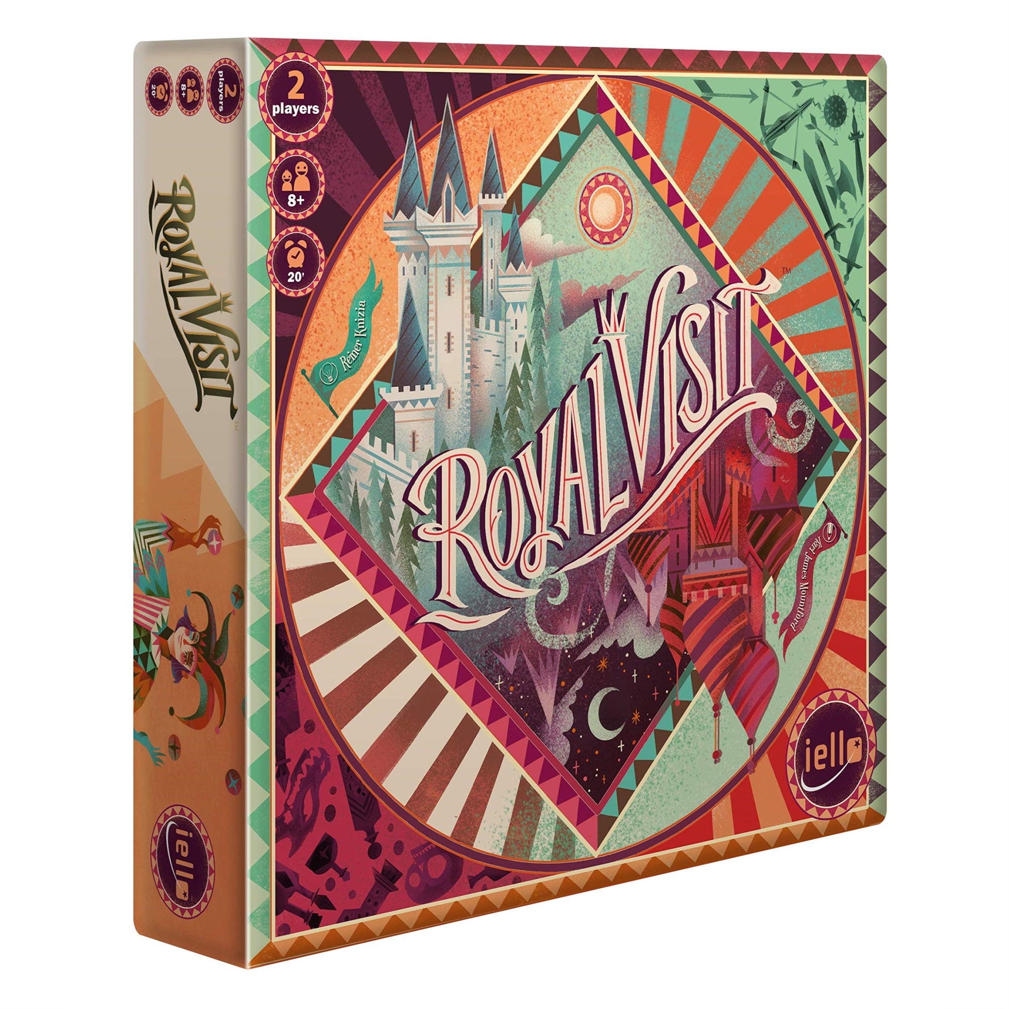 Iello: Royal Visit, Strategy Board Game, Bring The King To Your Castle, Become A Legend In The Valley, Made For 2 Players, For A