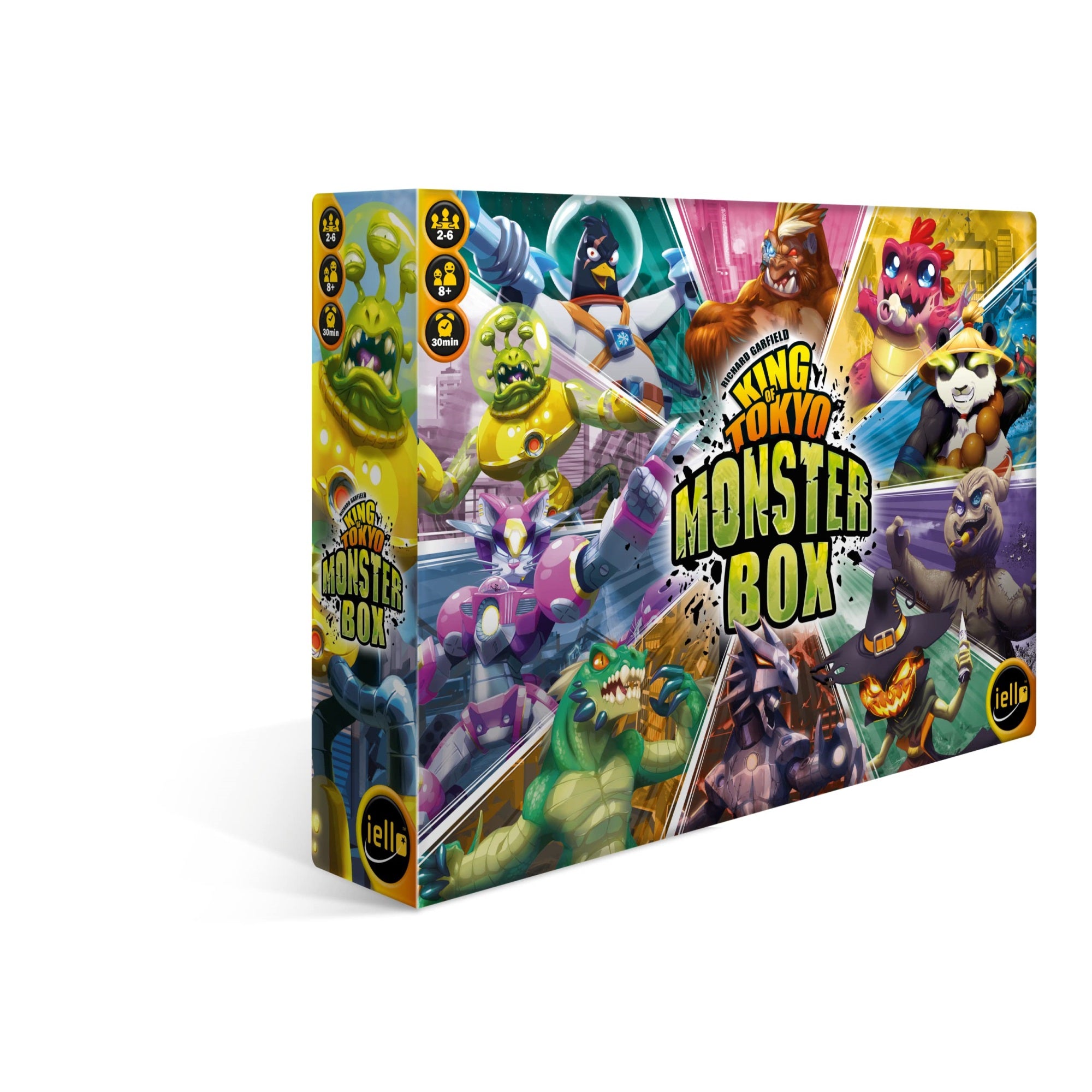 Iello King Of Tokyo Monster Box, Strategy Board Game, 2-6 Players, Ages 8+, 30 Minute Playing Time, All King Of Tokyo Expansions