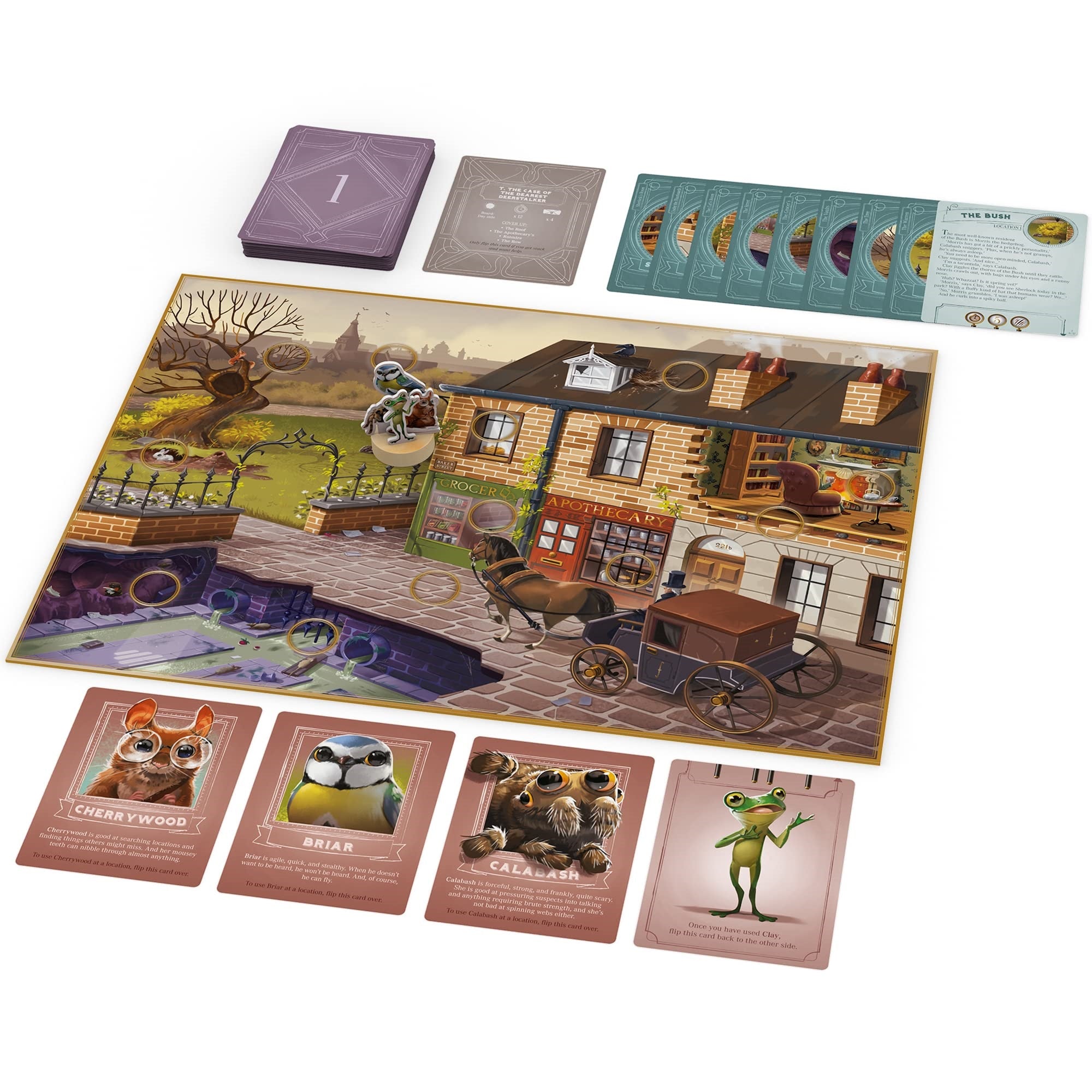 Iello: The Animals Of Baker Street - Investigation Game, Playable For The Whole Family, Ages 10+, 2-4 Players, 45 Mins