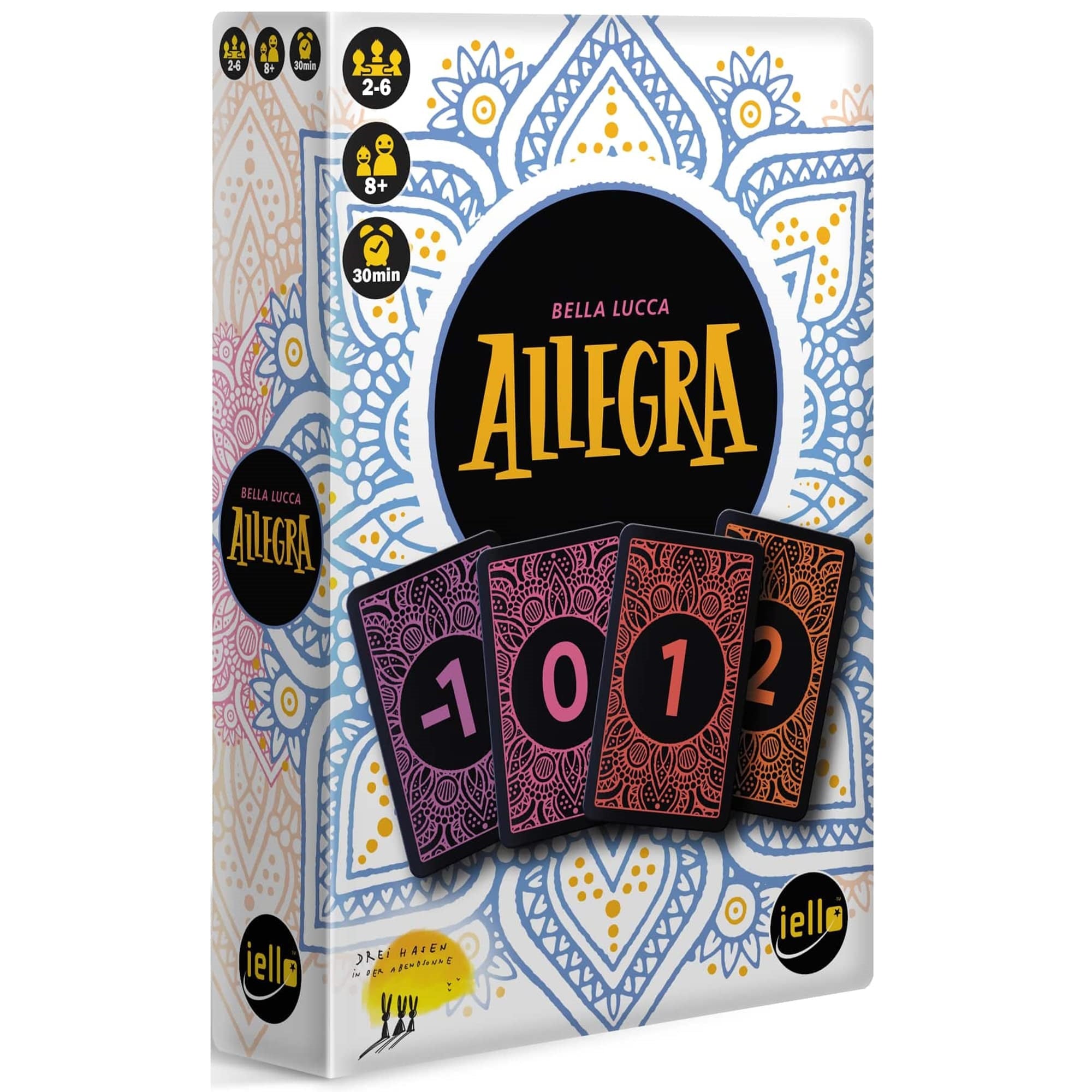 Iello: Allegra - Based On The Card Game Golf, Keep Your Score As Low As Possible, Family Ages 8+, 2-6 Players, 30 Min