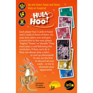 Iello: Hula Hoo - Funny Party Game, Card Discarding, Animal Themed, Easy To Learn, Family Ages 8+, 2-6 Players, 15 Min
