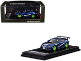 Toyota Supra (JZA80) RZ RHD (Right Hand Drive) #9 WedsSport Blue Metallic with Graphics 1/64 Diecast Model Car by Ignition Mod