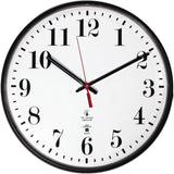 Chicago Lighthouse 12-3/4 Radio Control Clock - Analog - Quartz - Black - Modern Style
