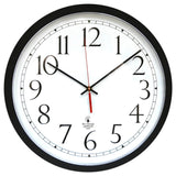 SelfSet Clock, 12.5 Track Dial, auto Change for Seasons, 14.5 Diameter, Black