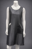 Therapispa - Apron Round Neck W/Button - Gray