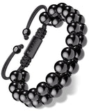 Black Tourmaline Beaded Bracelet - Morocco