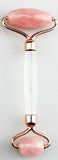 Rose Quartz Facial Roller (Clear Handel)
