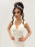 Pearl and Rhinestone Encrusted Hair Comb