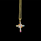 Colorful Cross Necklace