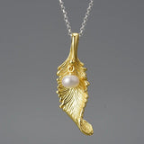 Pearl Leaf Necklace