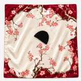 Spring Blossom 2-in-1 Satin Hair Wrap & Attached Hair Net
