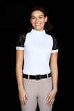 Short Sleeve Lace shirt White/Black