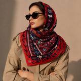 Armenian Alphabet #4 Silk Square Scarf