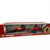 Bburago Formula One Racing 1:24 scale Race Cars with Driver Figures 2-Pack