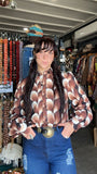 Love Calling Retro Heart Button Up Blouse