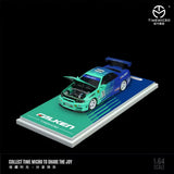 Time Micro 1:64 Trailer Set Falken Toyota Land Cruiser FJ40 & Nissan Skyline GT-R R34