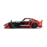 Kaido House x Mini GT 1:64 Nissan Fairlady Z Kaido GT ADVAN – Black #172